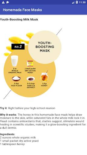 Homemade Face Masks screenshot 2