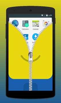 Funny Minion Zipper Screenlock screenshot 6