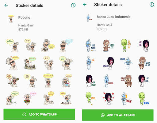 WA Sticker Hantu Gaul for Whatsapp screenshot 5