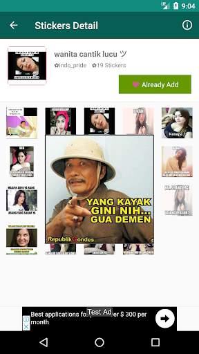 Stiker WA Lucu WaStickersApps screenshot 5