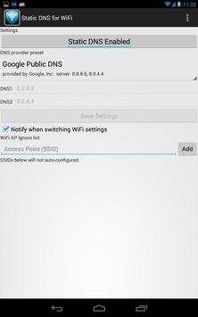 Static DNS for WiFi screenshot 5