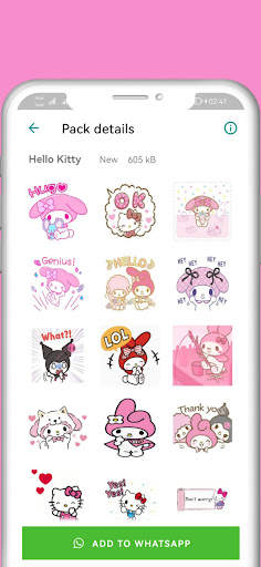My Melody Stickers For WA screenshot 2