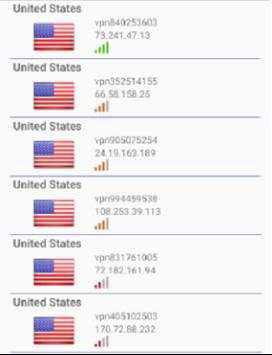 American VPN screenshot 1