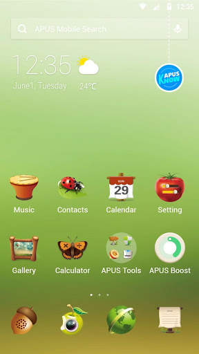 Jungle-APUS Launcher theme 1 تصوير الشاشة