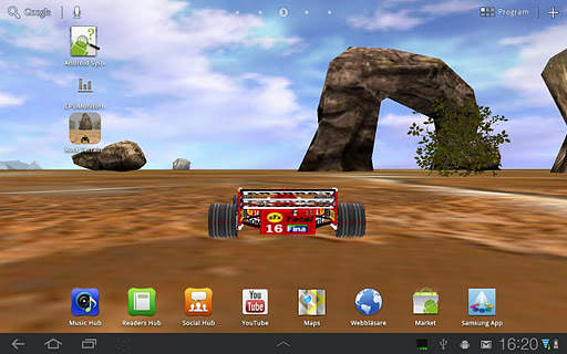 3D Car Racing Rocky Landscape screenshot 6