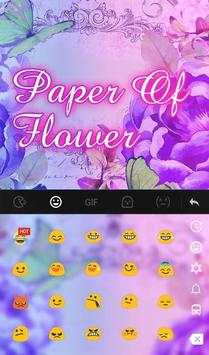 Paper of Flower Keyboard Theme screenshot 3