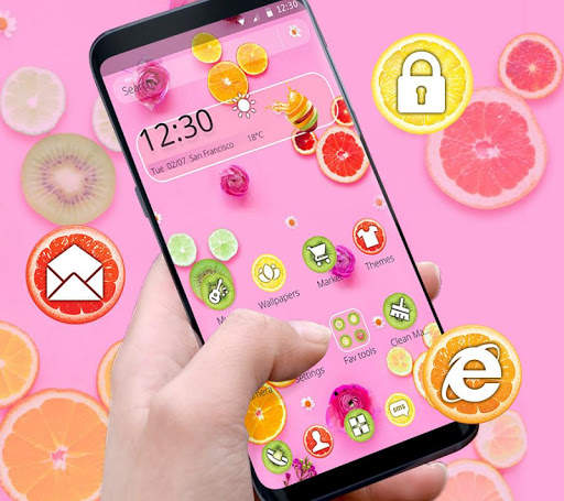 Mickey Fresh Fruits Theme screenshot 1