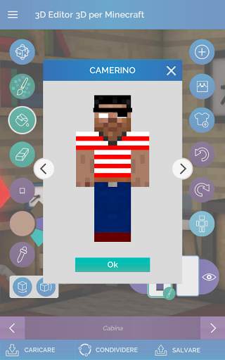 QB9 3D Skin Editor per Minecraft screenshot 14