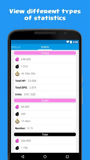 Calculator for Clash of Clans screenshot 4