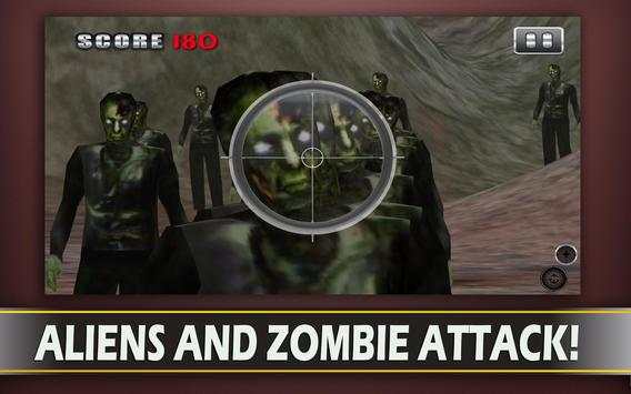 Alien Zombie Sniper Serangan screenshot 11