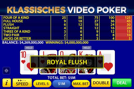 Video Poker von Pokerist screenshot 1