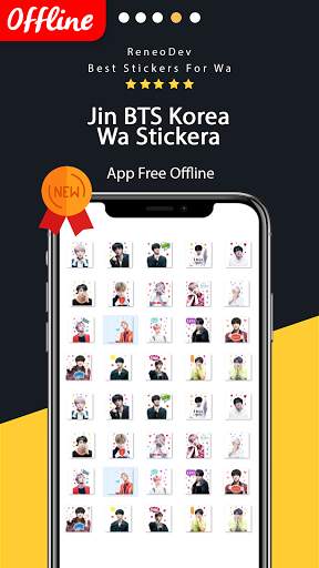 Jin BTS Wa Sticker screenshot 3