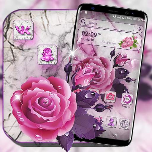 Marble Rose Launcher Theme 1.2