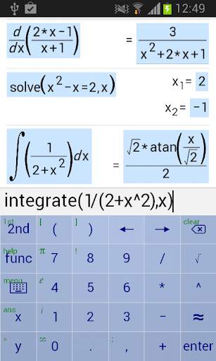 Symbolic Calculator screenshot 2