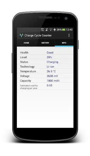 Charge Cycle Battery Stats screenshot 3