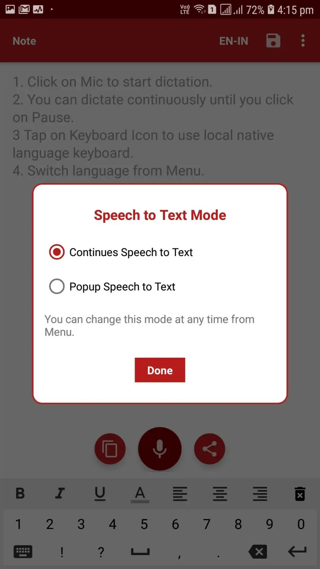 NotesIn - Voice Typing in 9 Languages screenshot 2