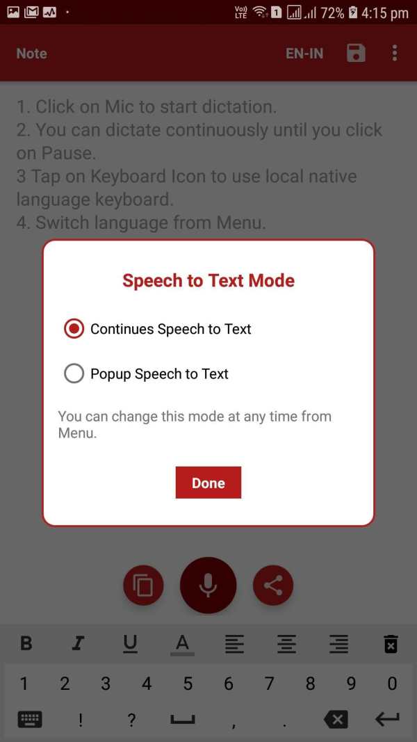 NotesIn - Voice Typing in 9 Languages screenshot 2