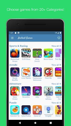 Instant Games- Play 1000  games without installing 2 تصوير الشاشة