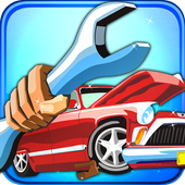 The assembly of car icon