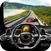 Highway Traffic Racing In Car