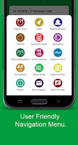 Waktu Solat -Kiblat, Azan, Doa screenshot 2