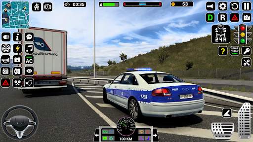 Police Car Driving School Game screenshot 2