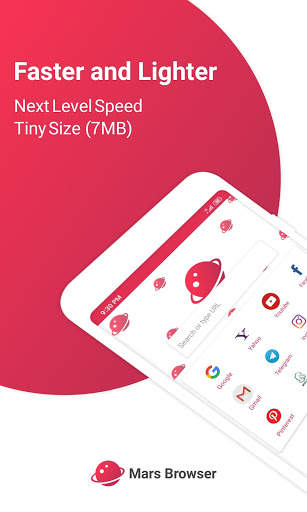 Mars Browser: Fast and Lightweight Web Browser screenshot 1