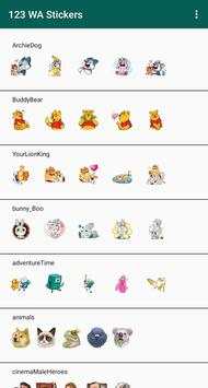 123 Stickers for WA - WAStickerApps screenshot 1