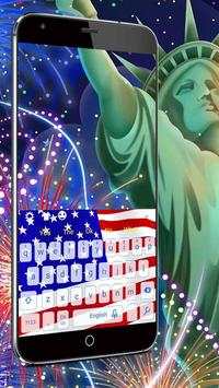 USA Flag Keyboard 2 تصوير الشاشة