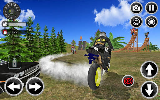 Motorbike Stunt Super Hero 3D screenshot 3