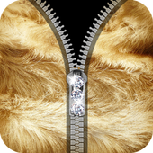 fluffy fake zipper lock 2 icon