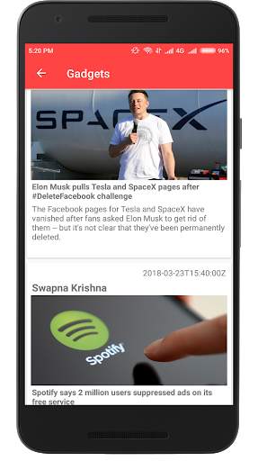 MyUpdates(News App) screenshot 5