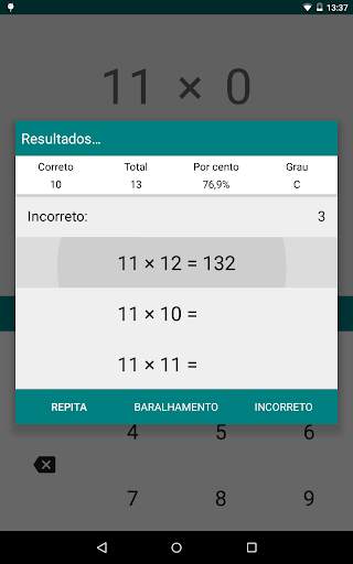 Multiplicação Memorizer screenshot 3