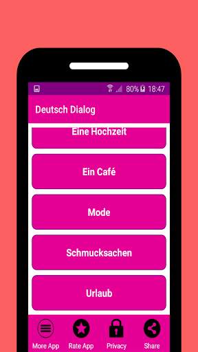 Deutsch Dialog Lernen скриншот 3