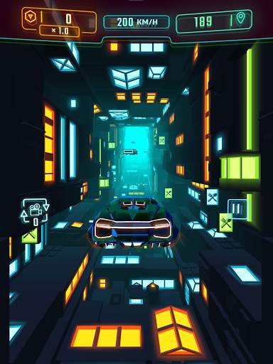 Neon Flytron: Cyberpunk Racer screenshot 9