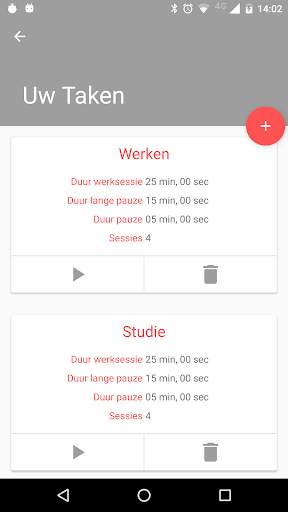 ClearMind Productiviteit Timer screenshot 2