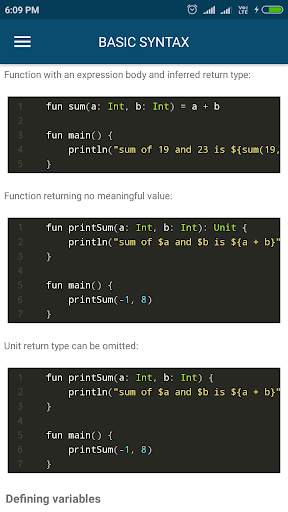 Kotlin Tutorial - Offline screenshot 5