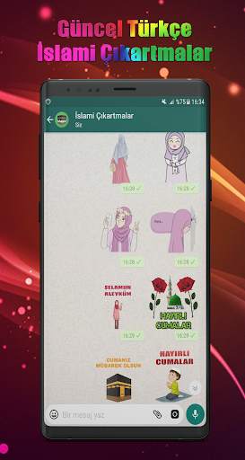 İslami Çıkartmalar WhatsApp  (Türkçe) screenshot 4