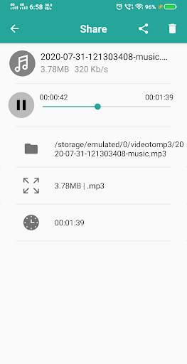 Video to MP3 - MP3 Cutter स्क्रीनशॉट 5