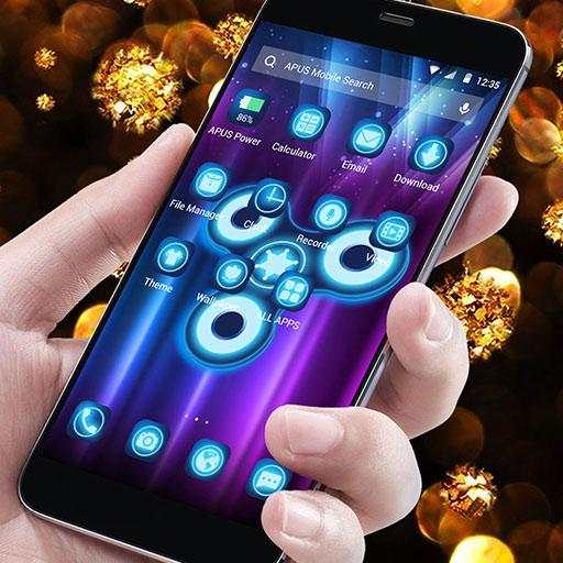 New cool fidget spinner APUS launcher theme 65.0.1001