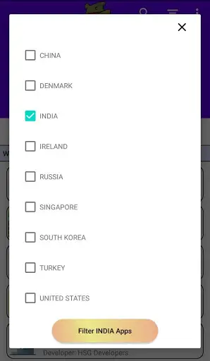 App Country: Country of origin of apps screenshot 7