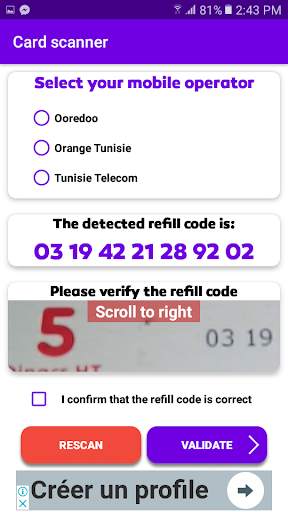 Refill Card Scanner - Balance refill using camera screenshot 6