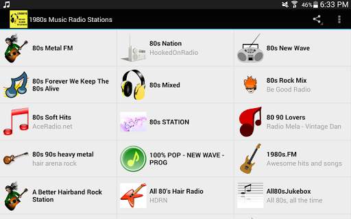 1980s Music Radio Stations screenshot 5