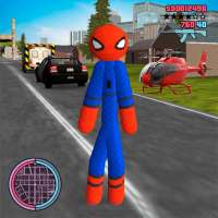 Stickman Spider Rope Hero Gangstar Swing Hero logo