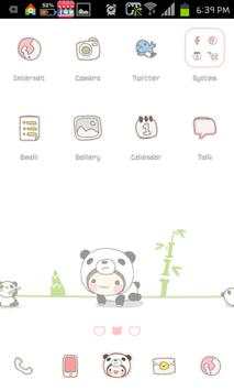Panda Bebe go launcher theme screenshot 1
