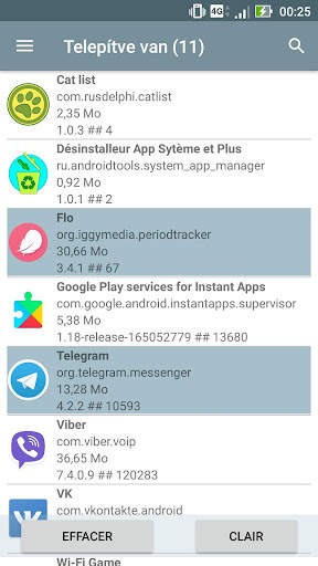 Gestionnaire d'applications système screenshot 3