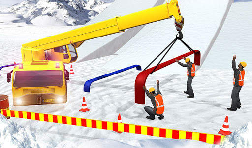 Snow Park Downhill Bulldozer Construction games screenshot 9