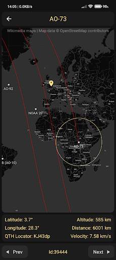 Look4Sat: Satellite tracker 3 تصوير الشاشة