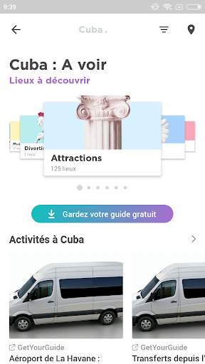 Cuba Guide de voyage avec cartes screenshot 2