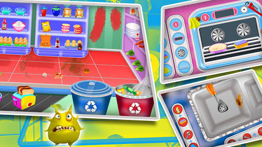 Elsa Home Cleaning Games– Garage Dust Clean Up- screenshot 2